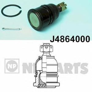 Опора шаровая нижняя передней подвески для Honda Accord III 1985-1989 J4864000 Nipparts