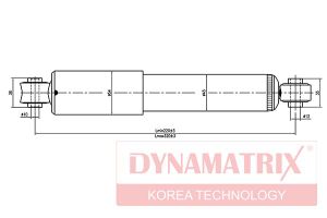 амортизатор подвески гидравлический DSA444100 DSA444100 Dynamatrix-Korea