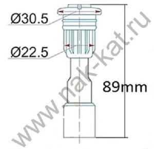 Наконечник свечи зажигания для Mazda 323 (BJ) 1998-2003 NK2012 Nak-Kat