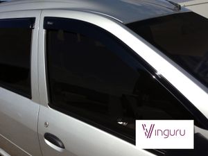 Дефлекторы окон Vinguru LADA Largus 2012-2021, 2021- /накладные/скотч/к-т 4 шт./литьевой поликарбонат / Лада Ларгус afv26812 Element Autofamily