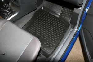 Комплект резиновых автомобильных ковриков в салон DAEWOO Nexia 1995-2007, 4 шт. (полиуретан) nlc1105210k Element Autofamily