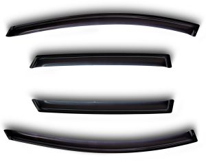 Дефлекторы боковых окон KIA Soul, 2014-2019, 4ч., темный / Киа Сол nldskisou1432 Element Autofamily