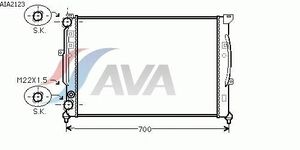 Радиатор\ VW Passat 1.6-1.9TDi 95> AIA2123 Ava