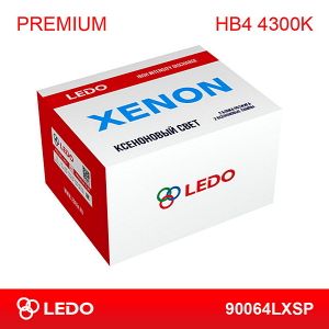 Лампа ксеноновая головного света HB4 P22d 4300K Premium 12V 35W Картон 2 шт 90064lxsp Ledo