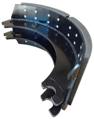 Колодка тормозная в сборе с накладкой, мост RABA, накладка ТИИР