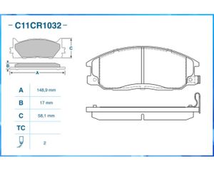 Тормозные_колодки C11CR1032 Cworks