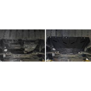 Защита картера + КПП + комплект крепежа, AutoMax, Сталь, Ford Focus 2015-, V - все/Ford Focus 2005-2011, V - все/Ford Focus 2011-2015, V - все/Ford С-