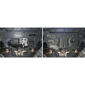 Защита картера + КПП + комплект крепежа, AutoMax, Сталь, Volkswagen Polo Sedan 2020-, V - 1.6 (90л.с