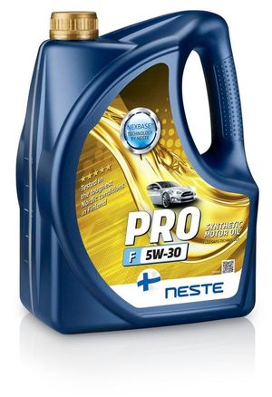 Масло моторное синтетическое Pro F 5w30, NESTE, 4 литр 117545 Neste