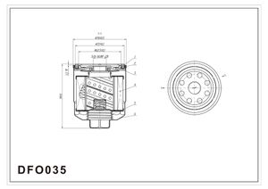 Фильтр масляный VAG A2/OCTAVIA dfo035 Double Force