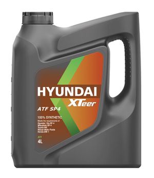 Масло трансмиссионное  HYUNDAI XTeer ATF SP4, 4л, синтетическое