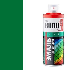 Эмаль универсальная акриловая satin RAL 6029 зелёная KUDO