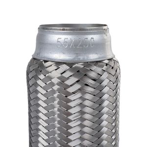 Компенсатор (гофра) выхлопной системы 3х-слойная Innerbraid 55x250 UNIVERSAL D=55mm L=250mm GANZ GIG05005