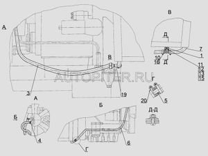 Втулка подушки кабины МТЗ проходная ф14х16 L=73 (сталь) (ОАО МТЗ) 706702306 МТЗ