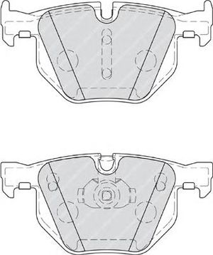 Колодки тормозные задние дисковые к-кт для BMW X6 F16/F86 2014> FDB4067 Ferodo