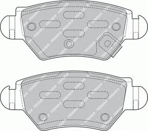 Комплект тормозных колодок, дисковый тормоз FSL1294 Ferodo
