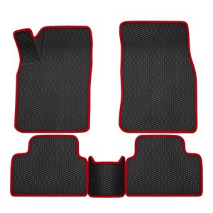 Коврики в салон EVA резиновые для Nissan Qashqai (14-22) Красный кант 9225020204 Rezkon
