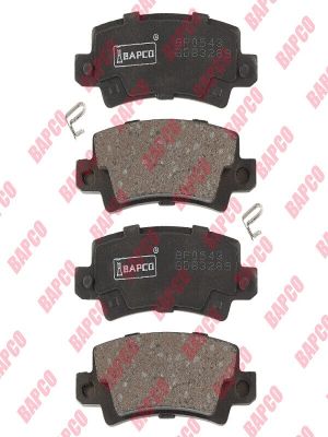 Колодки тормозные дисковые BP0543 задние, комплект,