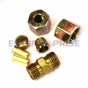 Фитинг Т8/Т8 с накидными гайками | E611T08 | ENTERPRISE E611T08 Enterprise