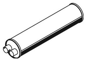 Средний глушитель выхлопных газов