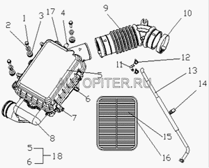 Фильтр воздушный ОТАКА 1109140005