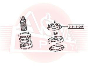 ОПОРА ПЕРЕДНЕГО АМОРТИЗАТОРА CALDINA CT196/ET196/CT197 1992-2002) 0111t196f Asva