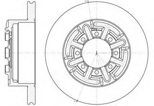 Тормозной диск D6420.00 Woking