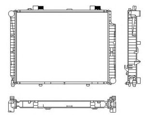 Радиатор, охлаждение двигателя RA0170620 J.Deus