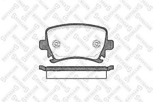 Колодки тормозные задние дисковые к-кт для VW Golf VI 2009-2013 1042 000B-SX Stellox