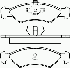 Комплект тормозных колодок, дисковый тормоз MDB1225 Mintex