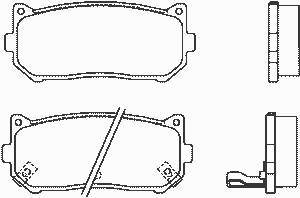Комплект тормозных колодок, дисковый тормоз MDB1922 Mintex