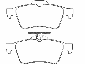 Комплект тормозных колодок, дисковый тормоз MDB2686 Mintex