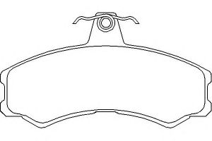 Комплект тормозных колодок, дисковый тормоз MDB2911 Mintex