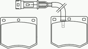 Комплект тормозных колодок, дисковый тормоз MGB693 Mintex