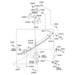 Отбойник рессоры задней Старекс Hyundai/Kia 552604H500 Hyundai-Kia