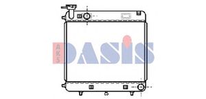 Радиатор, охлаждение двигателя 130500N Dasis