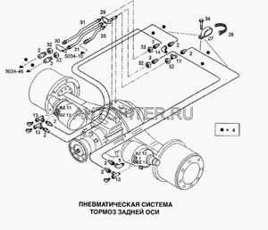 Шланг тормозной 41205240 Iveco