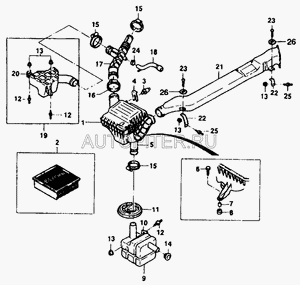 Фиксатор корпуса воздушного фильтра Daewoo Nexia 96144033 General Motors
