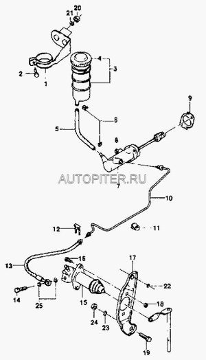 Фиксатор трубки сцепления 96180752 General Motors