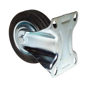 Опора колесная неповоротная Ф100хS30, 70 кг, резина (FC 46) 037100 Sobell