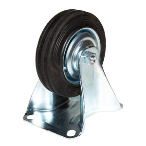 Опора колесная неповоротная Ф100хS30, 70 кг, резина (FC 46) 037100 Sobell