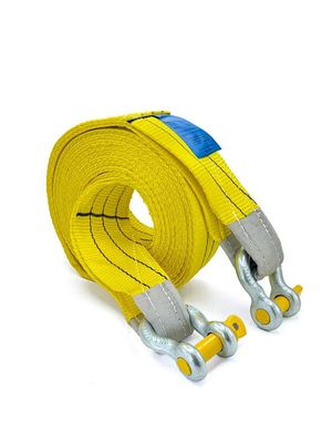 Трос буксировочный для автомобиля 21т 4м ROMEK стропа буксировочная с шаклами (скоба/скоба) 09024cc Romek