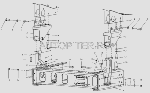 Опора кабины передняя FAW 5001011b242 Faw