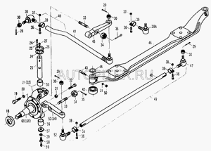 Наконечник тяги продольной Фотон-1069, 1099 (MP) 1106630001015 Foton