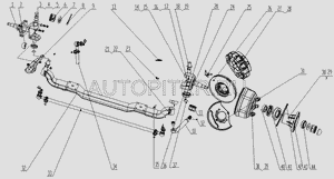 Датчик ABS передний Foton 1049 3000051hf324ftp3 Foton