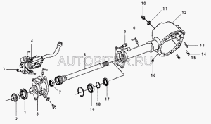 Полуось промежуточная (привод) для Great Wall Hover H3 2010-2014 2303201k01 Great Wall