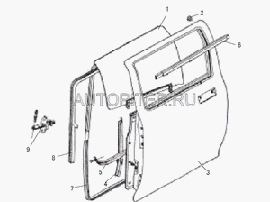 Ограничитель двери для Great Wall Safe Suv 2003-2010Deer G3 2005-2013 6209100D01 Great Wall