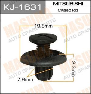 покер пластмассовый крепежный KJ-1631 Masuma 1шт kj1631 Masuma