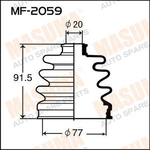 Пыльник ШРУСа наружного пер для Nissan Almera N15 1995-2000 MF2059 Masuma