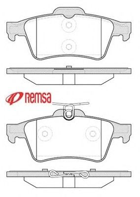 Комплект тормозных колодок, дисковый тормоз 0842.20 Metzger